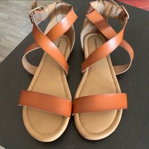 Camel sandals